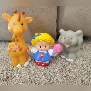 Fisher Price Little giraffe, elephant, and girl